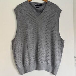 Ralph Lauren Men's V-Neck Gray Sweater Vest